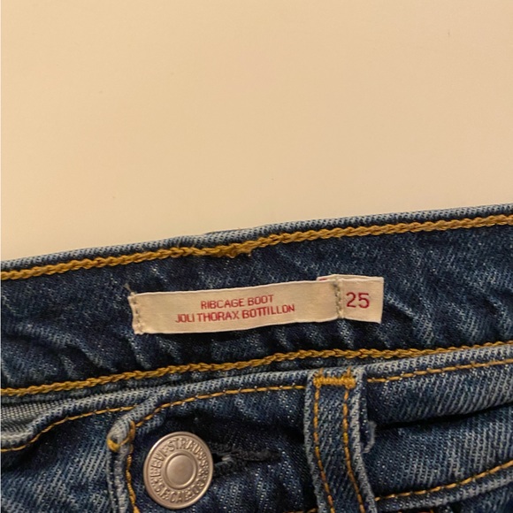 LEVIS rib cage bootcut dark wash high waisted jeans - Picture 2 of 3